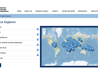 Explorador de Proyectos de Adaptación al Cambio Climático